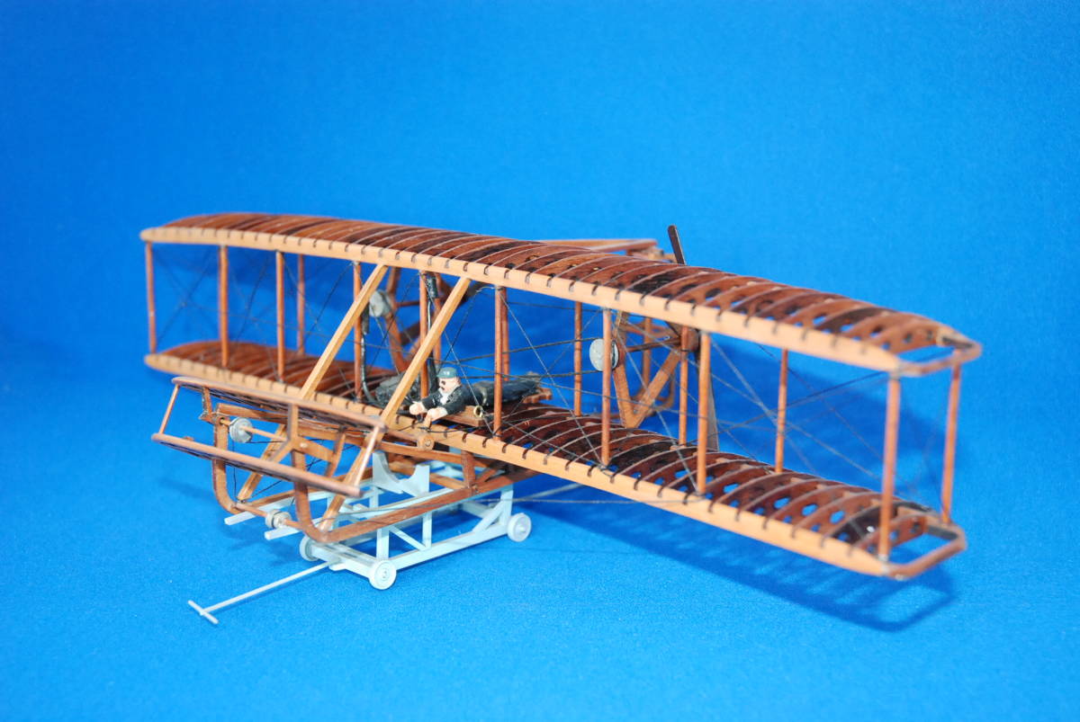 約 1/40 アメリカ ライト兄弟 ライトフライヤー号 木製 完成品 ライト