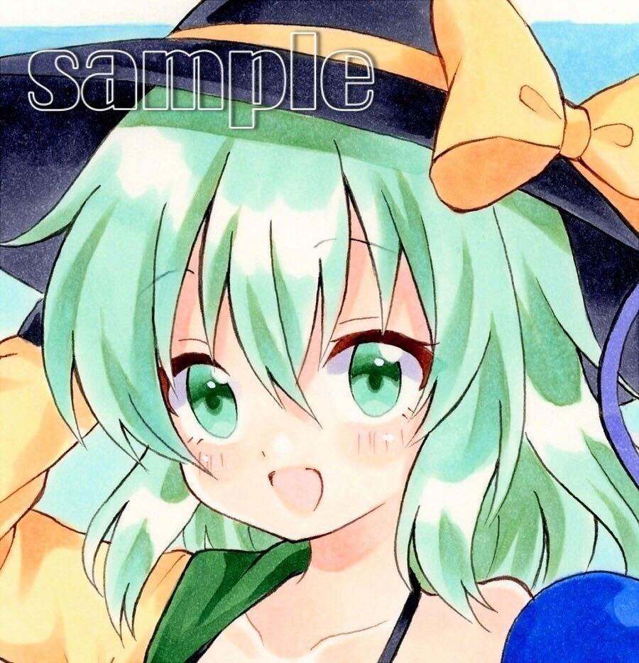 ☆同人手描きイラスト☆東方Project☆古明地こいし☆水着☆A5☆(手描き