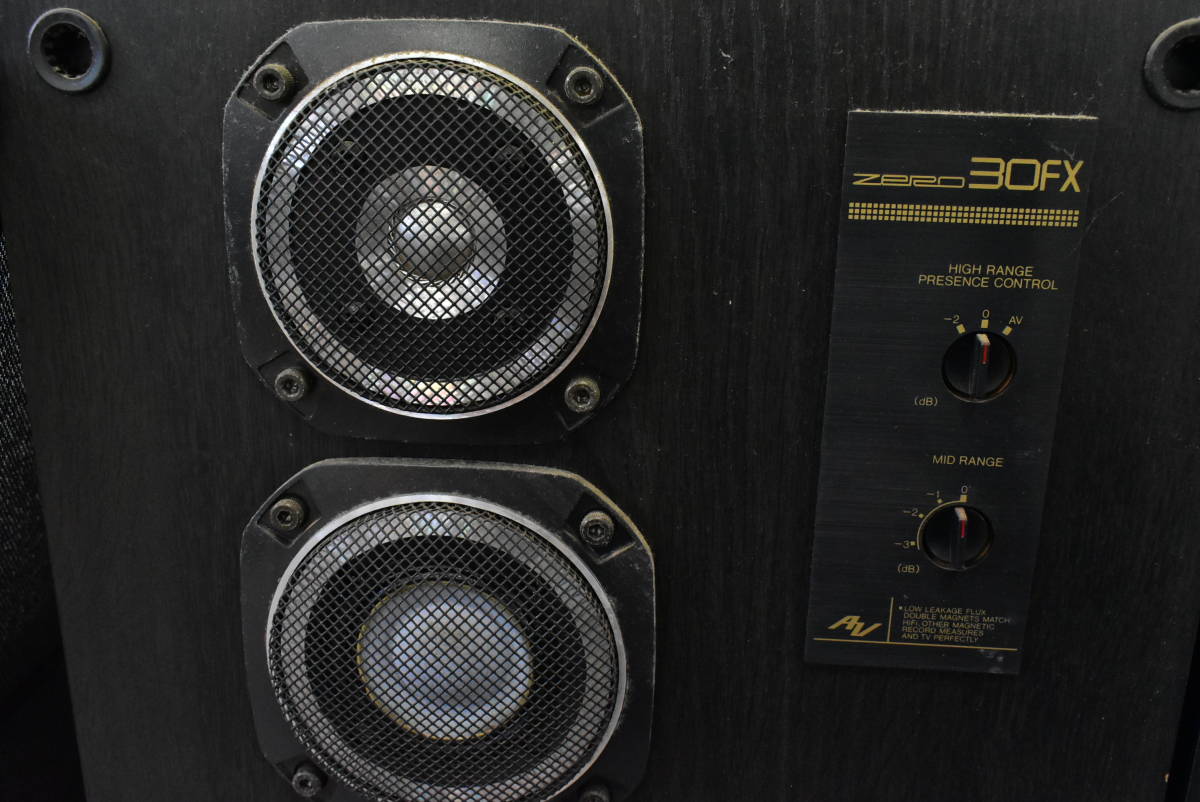 【超美品】Victorビクタースピーカー　Zero-30FX　(R側)　整備良品 ◇Victor ビクター ZERO-30FX 3WAY 3ウェイ 密閉方式 ブックシェルフ型