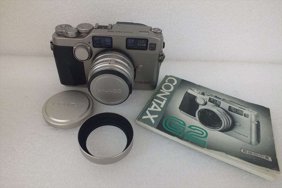 【格安，大得価】 CONTAX フィルムカメラ G2 コンタックス CarlZeiss Planar 2/45 T 説明書付き 現状品 200702M4088(コンタックス)｜売買されたオークション情報、yahooの商品情報をアーカイブ公開 - オークファン コンタックス