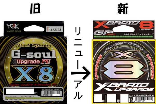 【SALE，最新作】 旧 G-soul X8アップグレード 新 X-BRAID アップグレードX8 200m 0.6号14LB 送料140円~ UPGRADE よつあみ税込PEライン JAN 4582550710425(YGKよつあみ)｜売買されたオークション情報、yahooの商品情報をアーカイブ YGKよつあみ