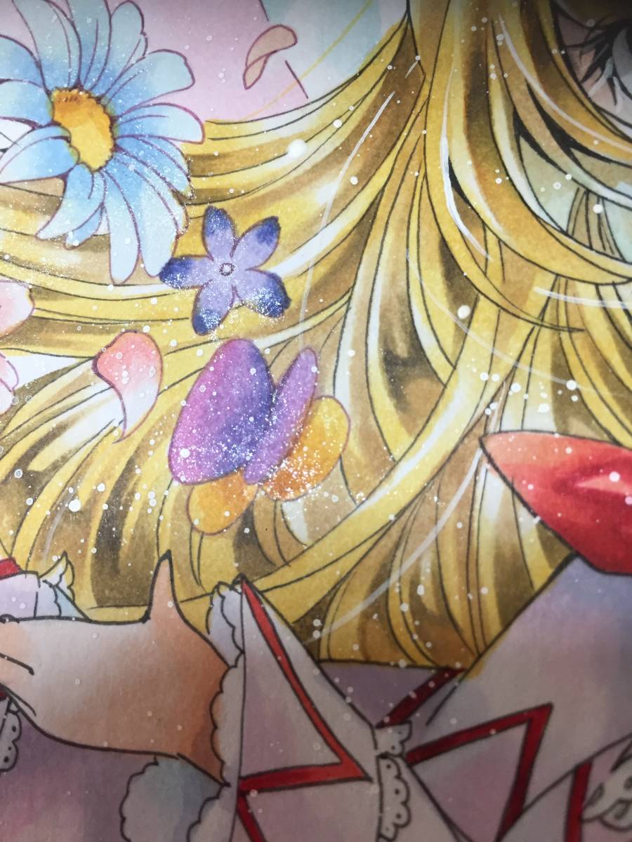 □同人手描きイラスト 東方Project リリー・ホワイト コピック 色紙
