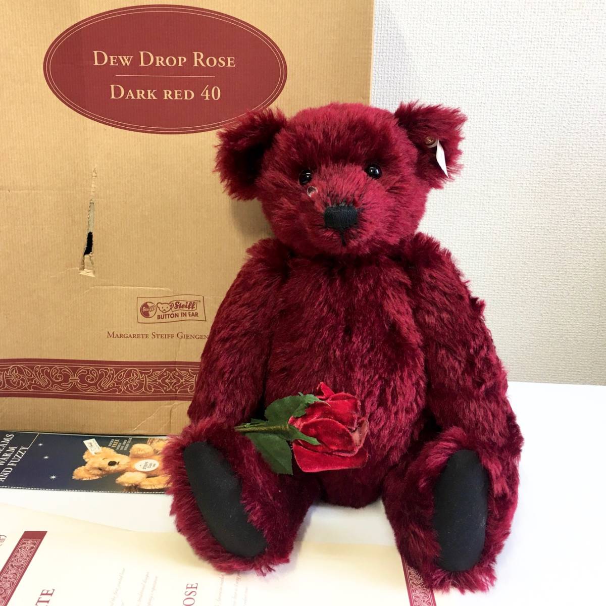 Teddy Rose Japan シュタイフ テディベア Rose Japan シュタイフ 木箱