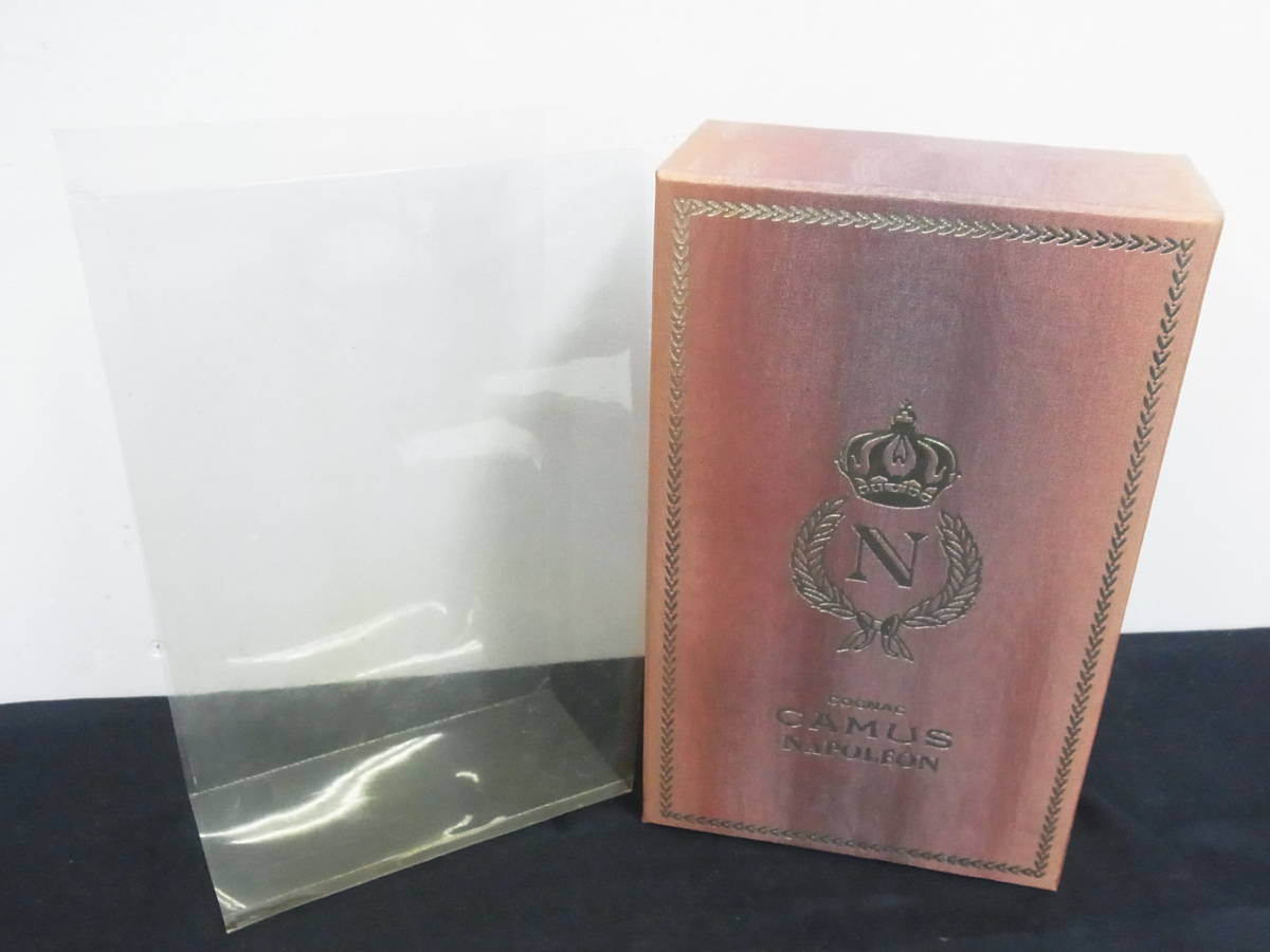 0720 C66 ♪ 未開栓 CAMUS カミュ ナポレオン ブック 黒 700ml ブランデー コニャック 替え栓付 ケース付 ブラック
