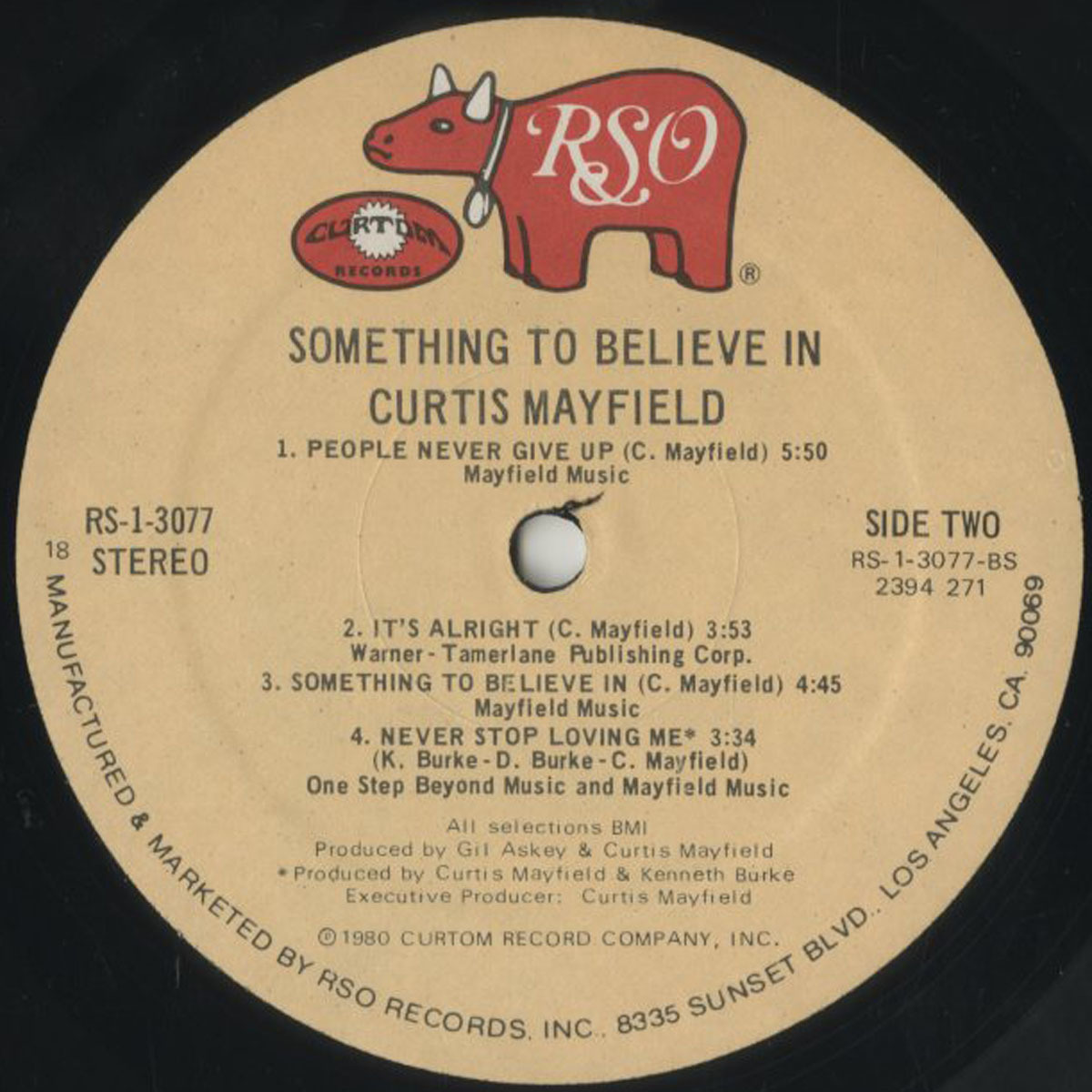 ⁄ Out MAYFIELD CURTIS | Tripping Curtis - To Something RECORDS 