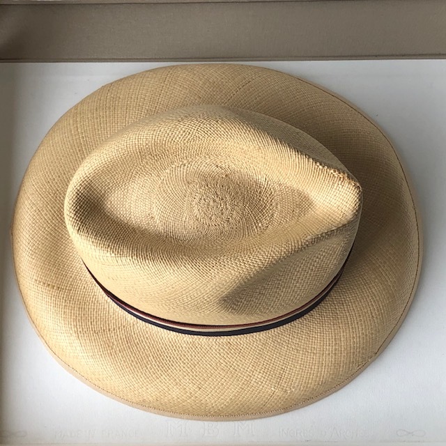 英国James Lock＆Co.●ジェームス・ロックMade in England格調高き麦わら帽ヴィンテージボルサリーノ○60サイズLイタミあり