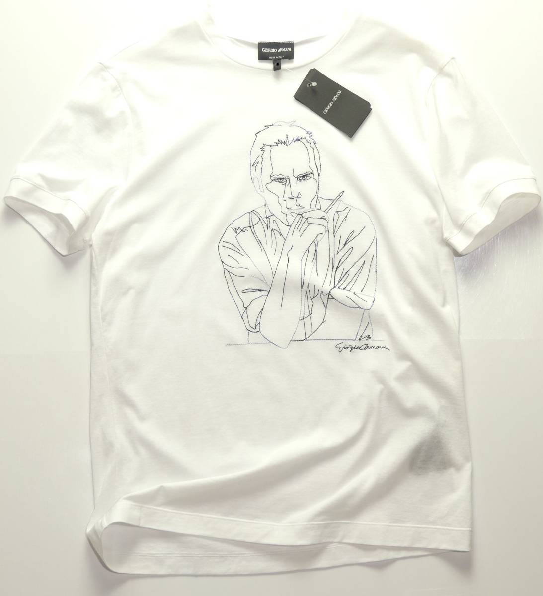 夏物81,000円新品GIORGIO ARMANI☆ジョルジオ・アルマーニ氏ハンド 