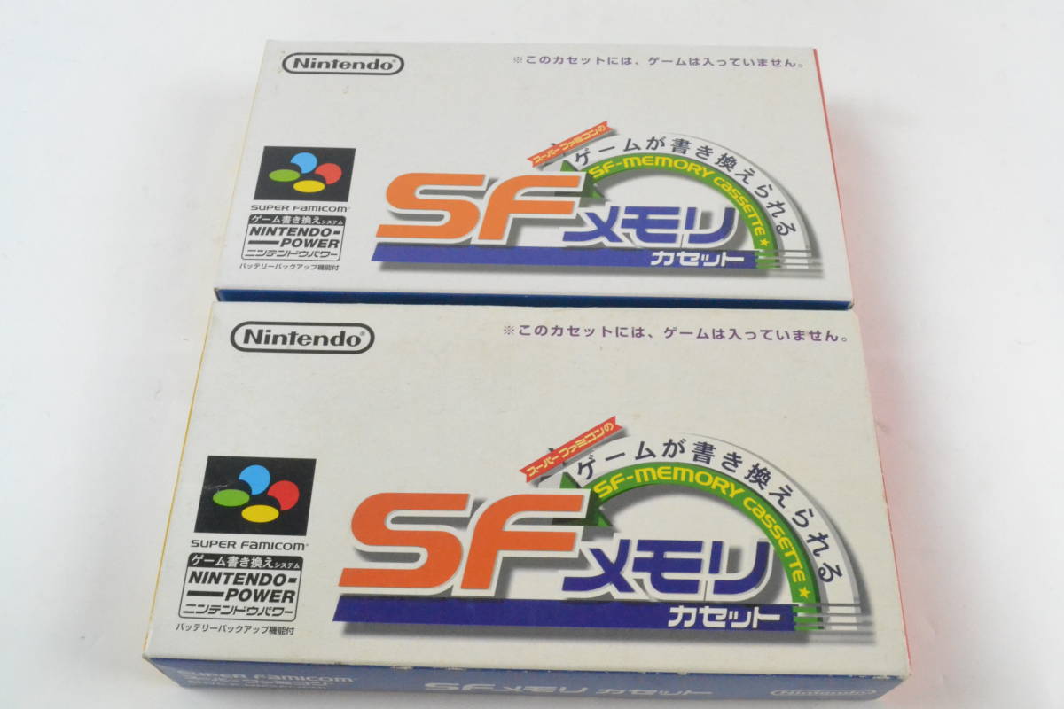  775 未検品 SF メモリ カセット まとめて 2本セット 箱付き 任天堂 Nintendo スーファミ スーパーファミコン SFC(本体、アクセサリー)｜売買されたオークション情報、yahooの商品情報をアーカイブ 本体、アクセサリー