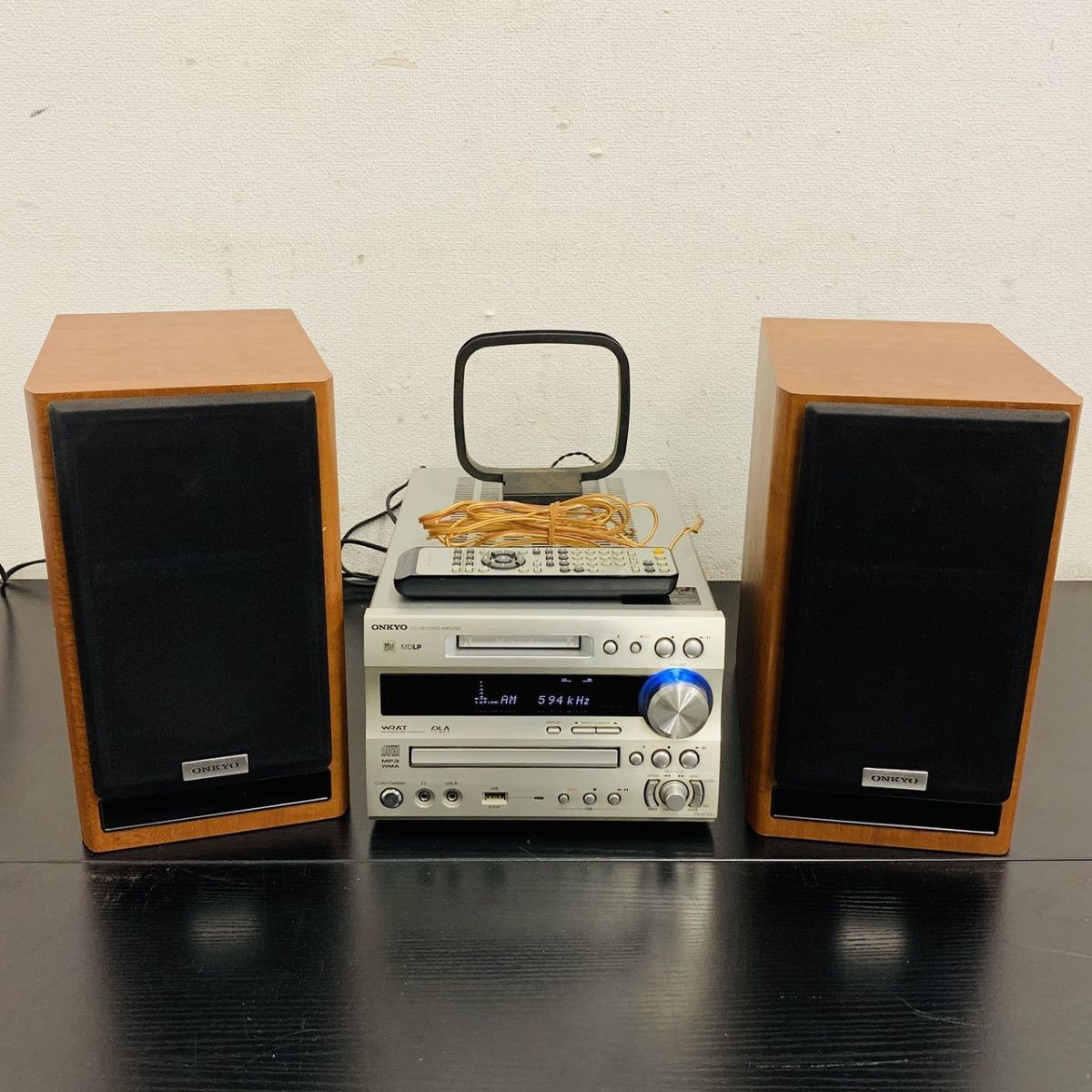 T202-I4-7612 ONKYO オンキョー CD/MD/USB チューナー コンポ FR-NX77