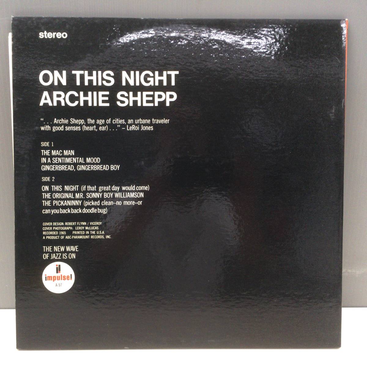 ☆US盤☆ARCHIE SHEP & ALBERT AYLER
