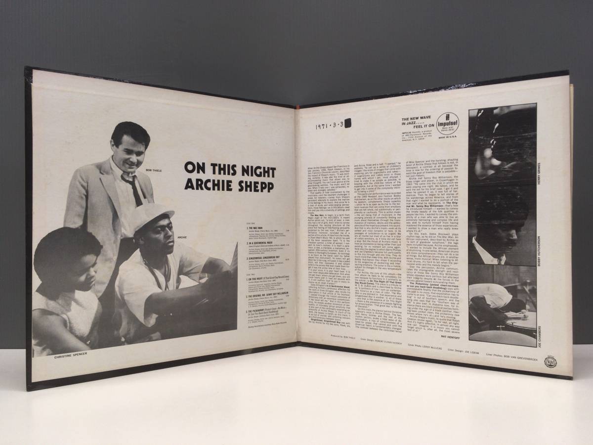 ★ＵＳ盤★ARCHIE SHEP &  AYLER ☆US盤☆ARCHIE SHEP & ALBERT AYLER