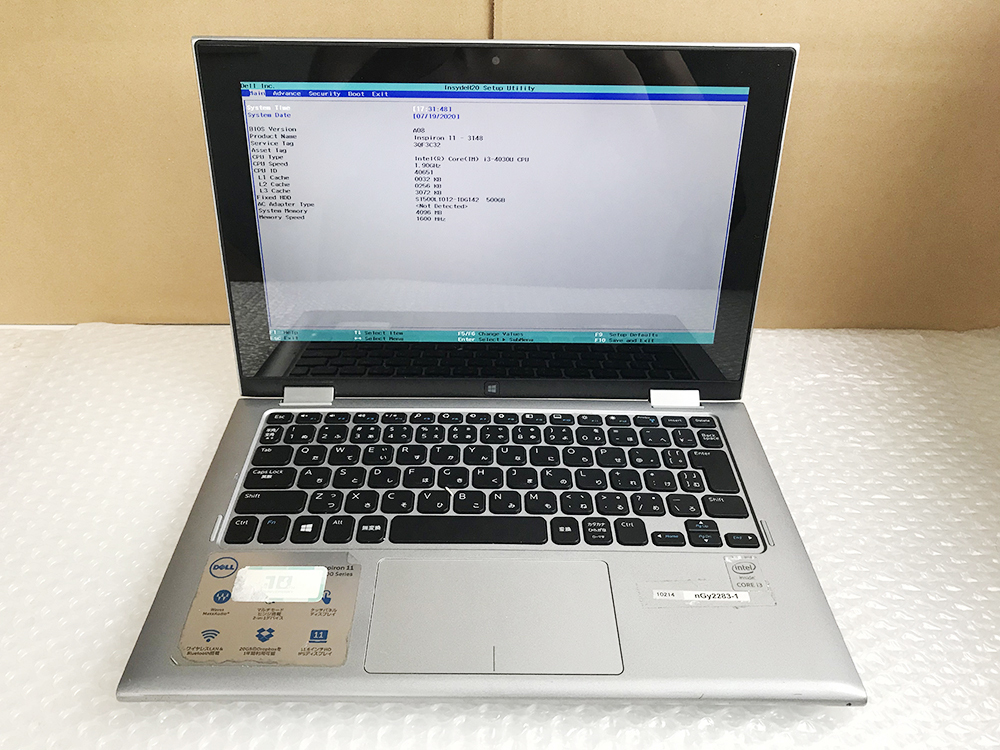 ジャンク!DELL Inspiron 11-3148○Core ジャンク☆Dell inspiron 11