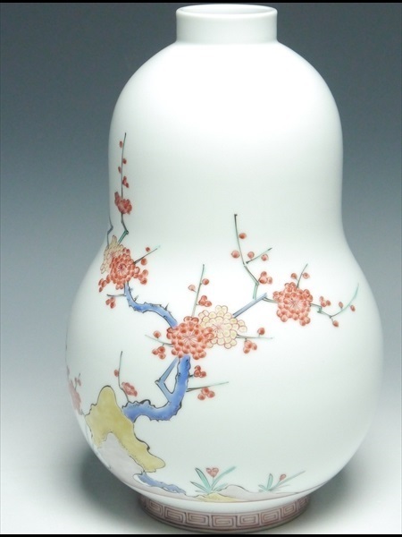 十三代 共箱 大作 酒井田柿右衛門（作）染錦鳥に