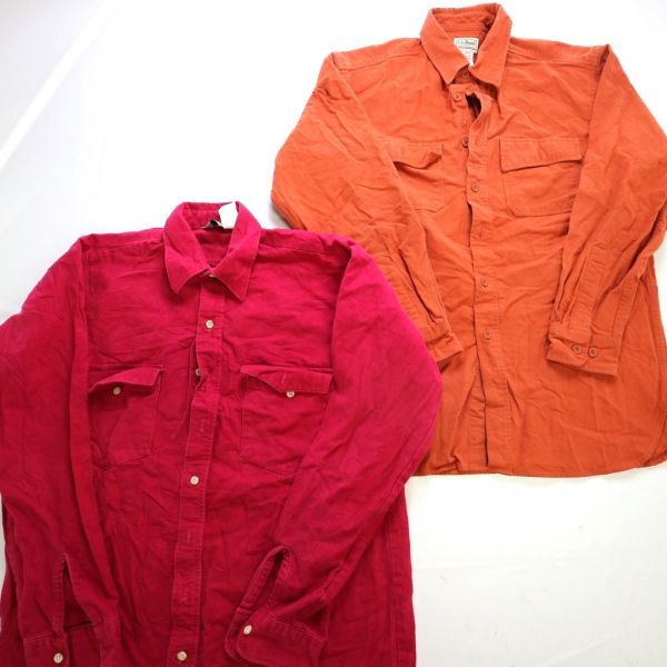 エルエルビーン シャモアクロスシャツ L シャツ 長袖 クロス 長袖シャツ シャモアクロス メンズ 古着 シャミー 公式エルエルビーン シャモア - 無地 70〜80年代