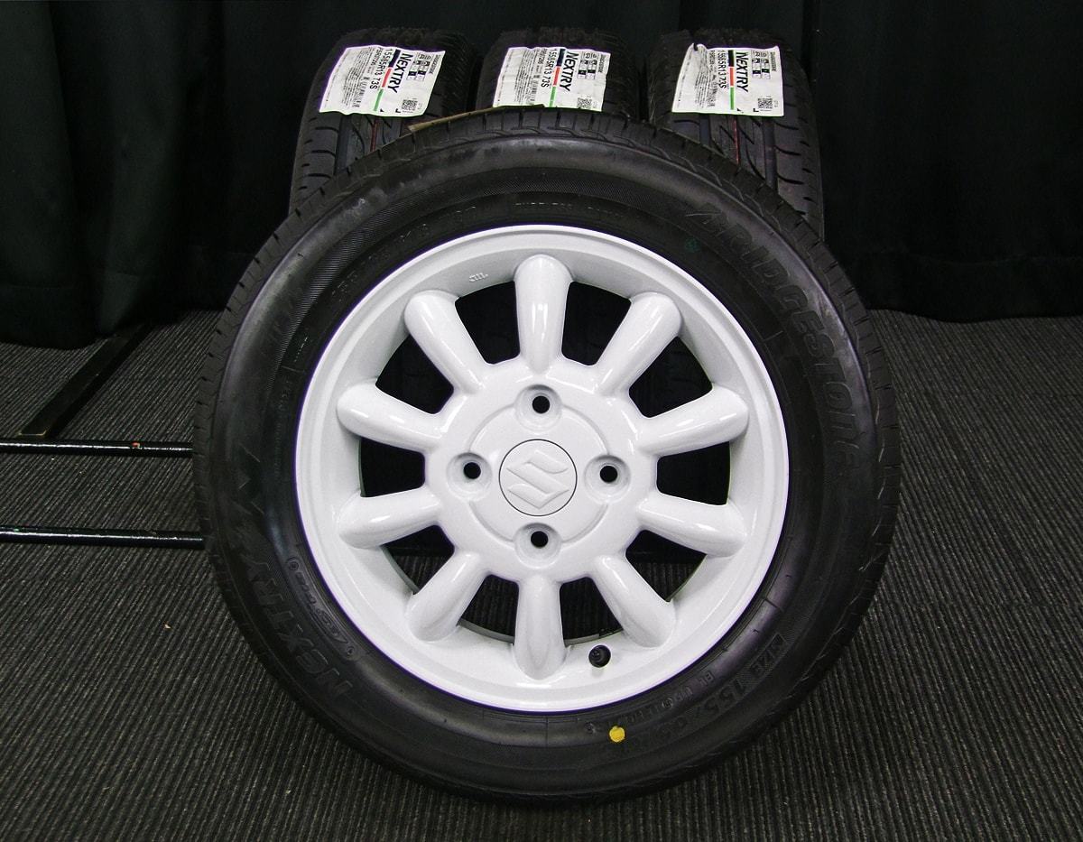 スズキ アルトラパン HE21S 後期 純正 アルミホイール 155/65R13