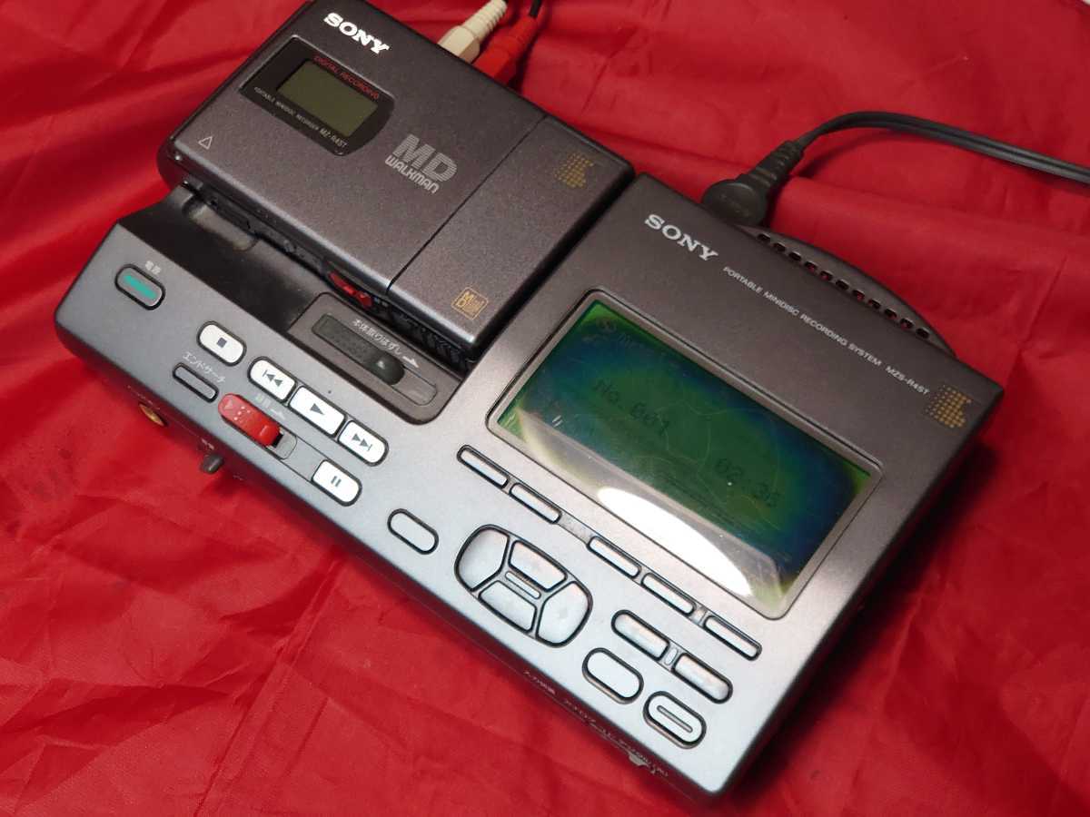 ☆ジャンク☆SONY ポータブルMDレコーダー MZS-R4ST ウォークマン SONY