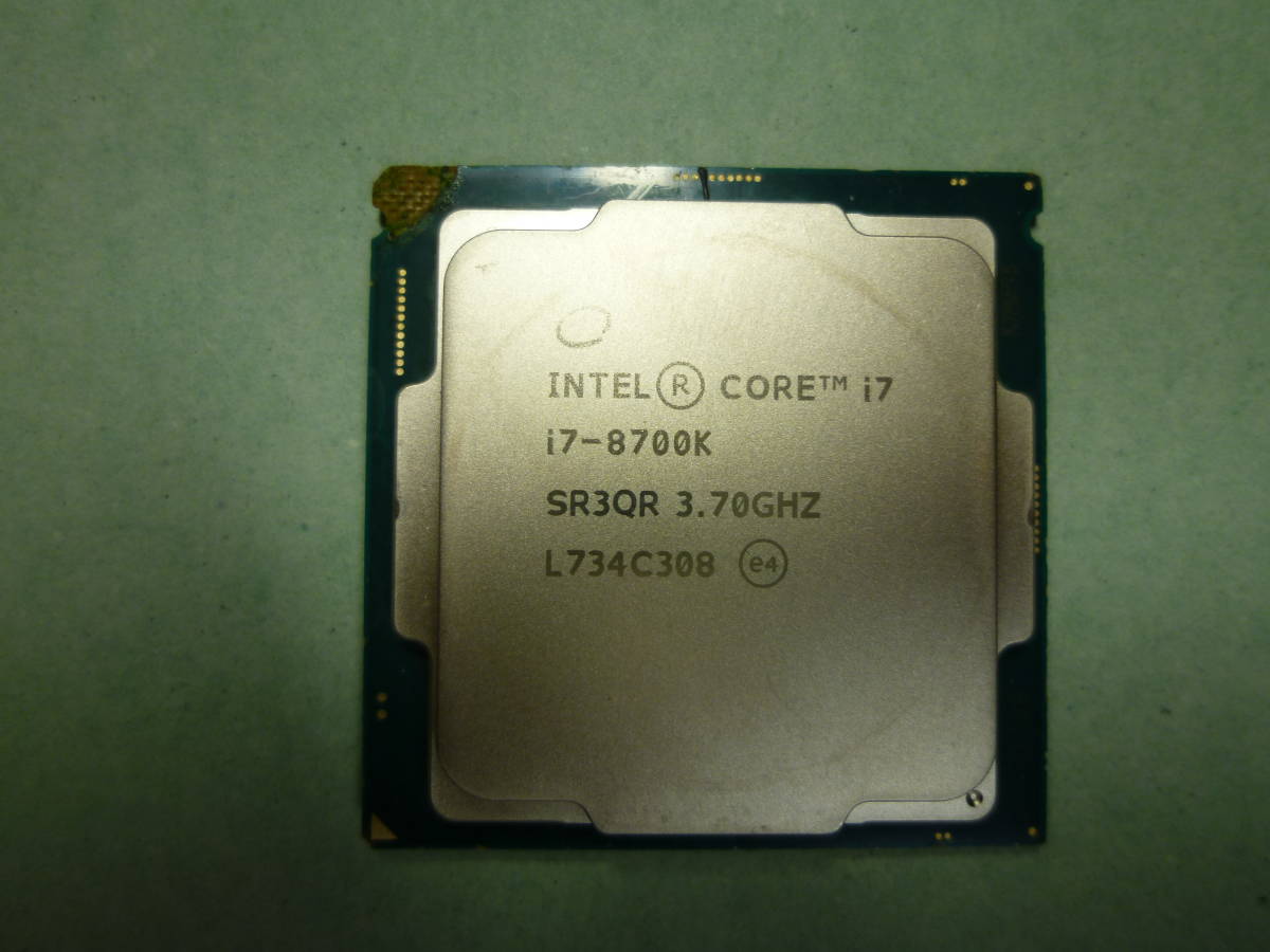 インテル CORE i7-8700k 3.6GHz ジャンク パーツ CPU 【公式通販】