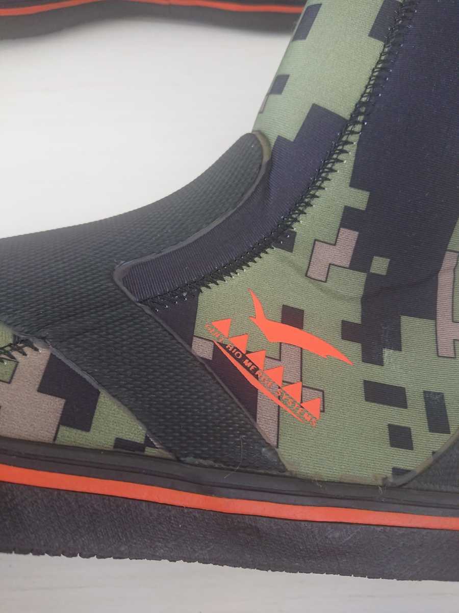 Gull GS ブーツ 3 メンズ CAMO 迷彩 シュノーケリング マリンブーツ ジェットスキー 釣り マリンスポーツ ボート ダイビングブーツ_6