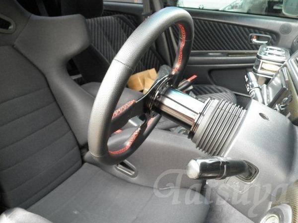 JDM アルミボススペーサー 100mm ポリッシュ ステアリング JDM 100mm