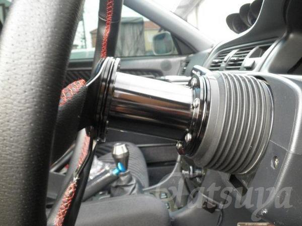 JDM アルミボススペーサー 100mm ポリッシュ ステアリング JDM 100mm