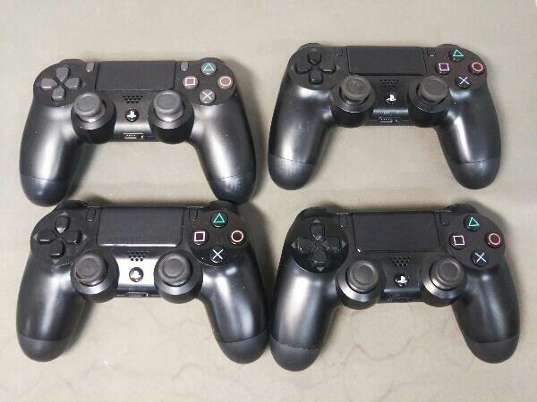 本物保証，豊富な ジャンク 動作不良品 PS4 ワイヤレスコントローラDUALSHOCK4 ジェット ブラック 4台セット CUH-ZCT1J&times;3 CUH-ZCT2J&times;1(アクセサリ、周辺機器)｜売買されたオークション情報、yahooの商品情報をア アクセサリ、周辺機器