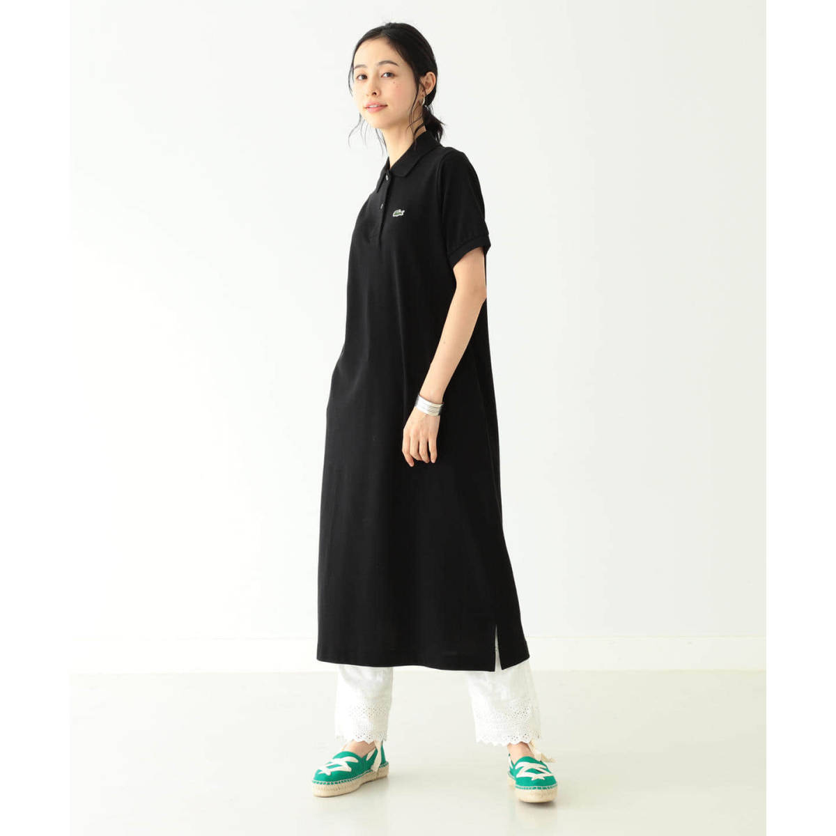 ss 定価1 9万 サイズ36 Lacoste Beams Boy 別注 ポロ ロング ワンピース ブラック ワンピース ロング 売買されたオークション情報 Yahooの商品情報をアーカイブ公開 オークファン Aucfan Com