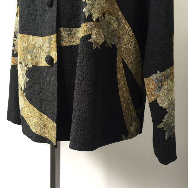 HITOSHI TAMURA ヒトシタムラ ちりめん織り セットアップ 着物風 黒 