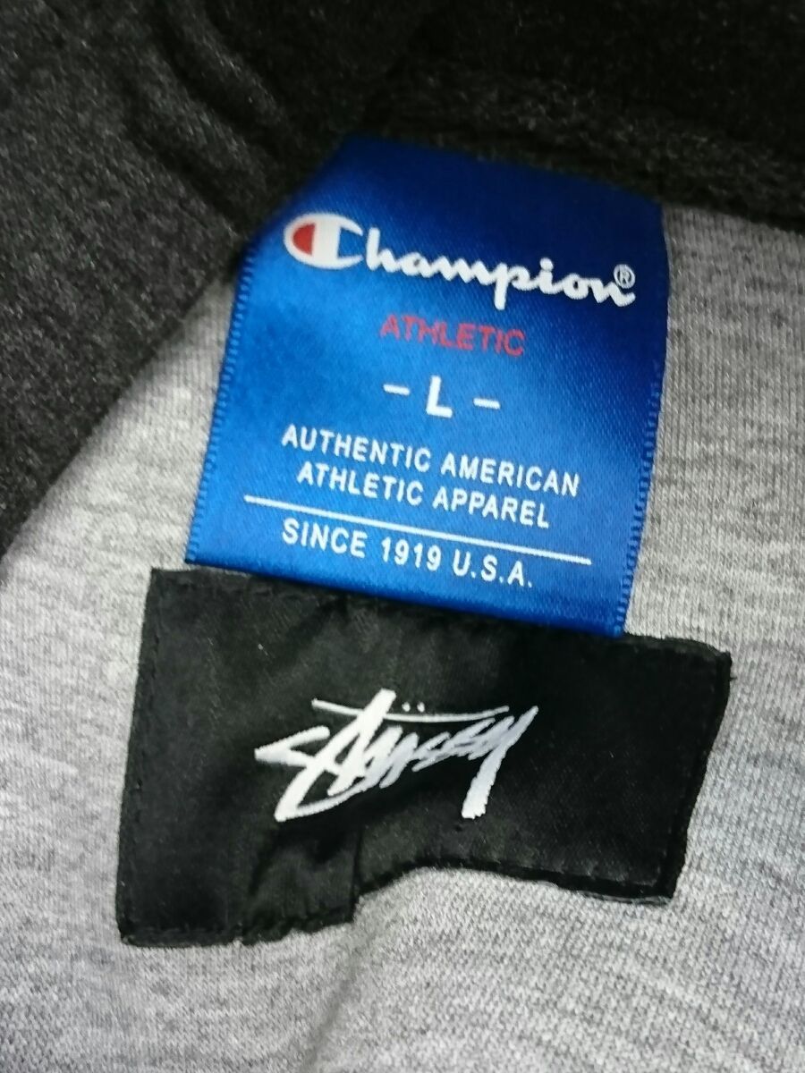 STUSSY×CHAMPION ステューシー×チャンピオン セットアップ （パーカー 