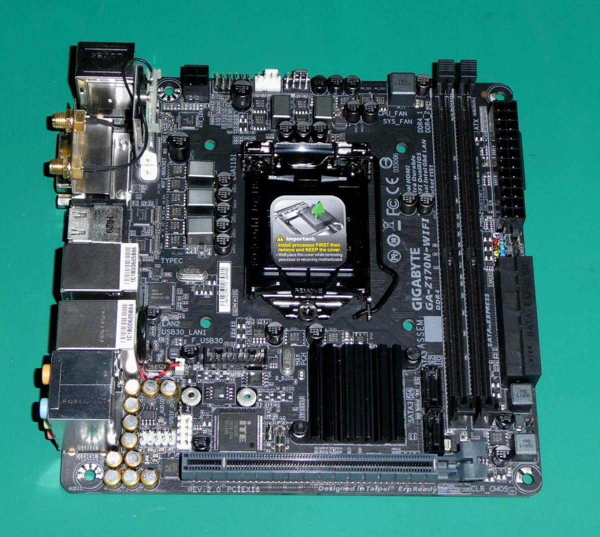 中古 Gigabyte GA-Z170N-WiFi rev2.0 mini-ITX LGA1151 Z170 Core i7
