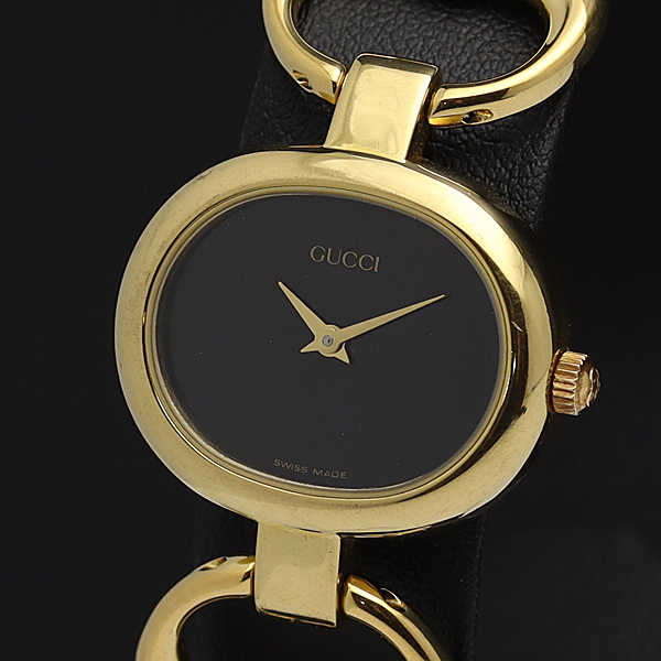 GUCCI グッチ 1600 シェル文字盤 QZ クォーツ レディース腕時計