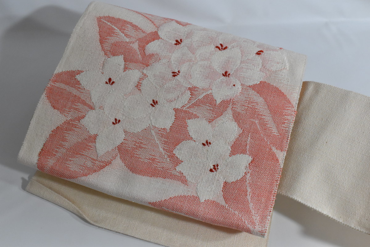 【桜庭呉服店】着物 小紋 縞模様 縞帳 花 辻の花 唐草文 名古屋帯セット 可愛い 身丈152.2ｃｍ 裄丈61ｃｍ by 辻が花小紋と名古屋帯4点セット742の通販 こなじろう.\u0027s セット 2点 夏付下小紋（茶屋辻小袖&frasl;藍に鼈甲色・波筬絽生紬地）多ち花
