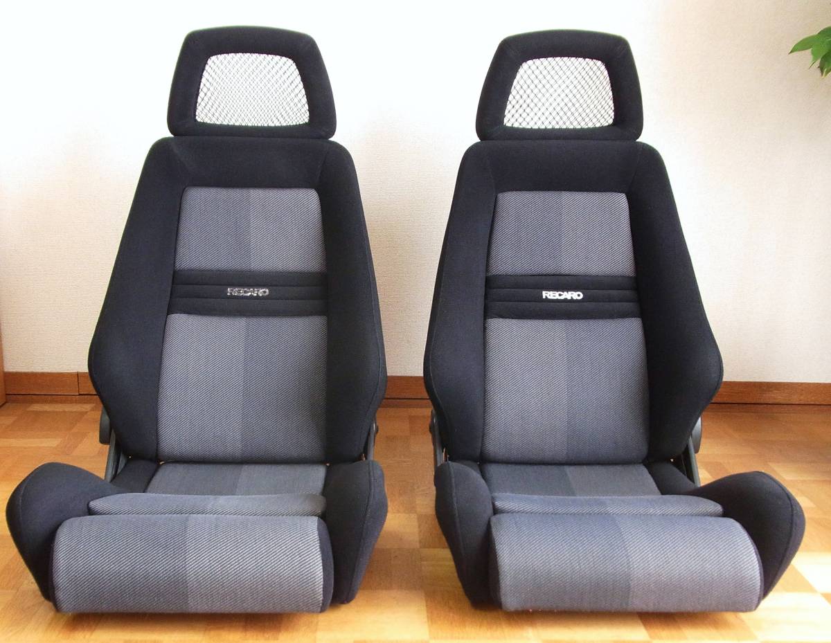 RECARO LX-L ブラック/グレー セミバケットシート 左右セット 座面長 