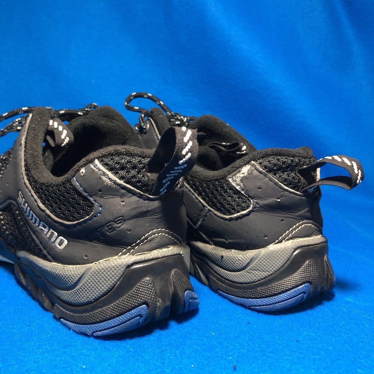 : Shimano - | reviews シマノ ブラック&amp;ブルー マウンテンツーリングシューズ SH-MT33 Shoes メルカリ SPD対応 25.8cm サイクルシューズ SHーMT33L shoes