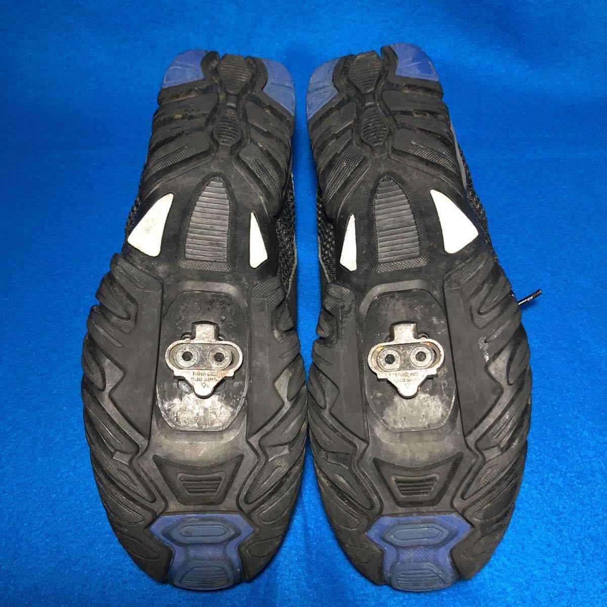 : Shimano - | reviews シマノ ブラック&amp;ブルー マウンテンツーリングシューズ SH-MT33 Shoes メルカリ SPD対応 25.8cm サイクルシューズ SHーMT33L shoes