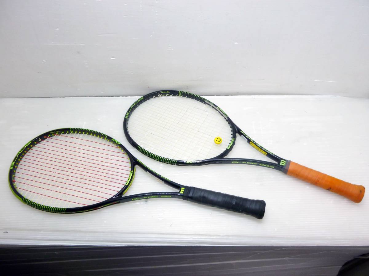  N1639a Wilson/ウィルソン BLADE 98 BLADE 98S 2本 硬式テニスラケット(ウィルソン)｜売買されたオークション情報、yahooの商品情報をアーカイブ公開 - オークファン ウィルソン