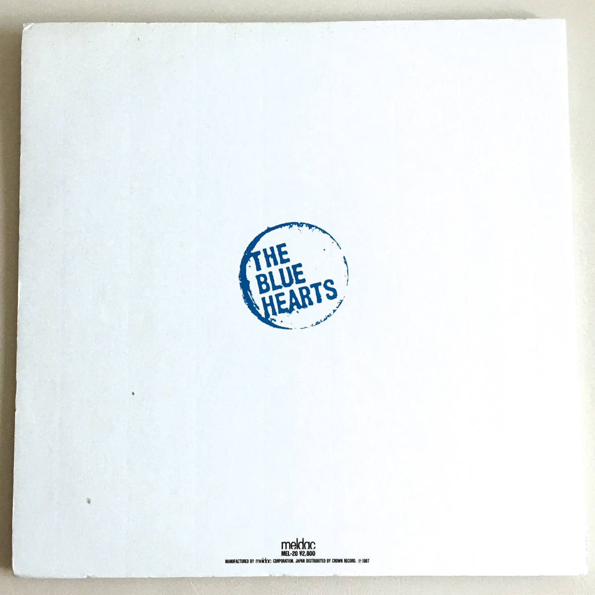 貴重オリジナル盤 段ボールジャケ ステンシル レコード ザ・ブルーハーツ