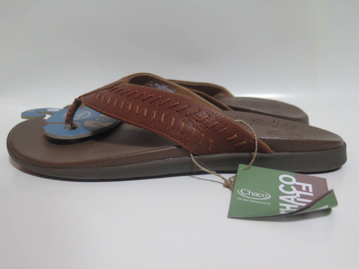 未使用タグ付き（試し履き程度）Chaco　チャコ メンズ 本革レザーサンダル JACKSON Rust サイズ：10（28cm） サンダル メンズ Z1 Zクラウド チャコサン スポサン