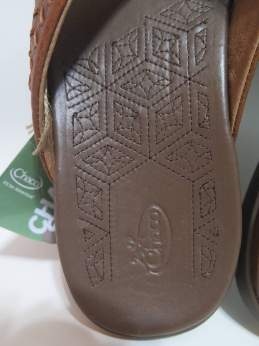未使用タグ付き（試し履き程度）Chaco　チャコ メンズ 本革レザーサンダル JACKSON Rust サイズ：10（28cm） サンダル メンズ Z1 Zクラウド チャコサン スポサン