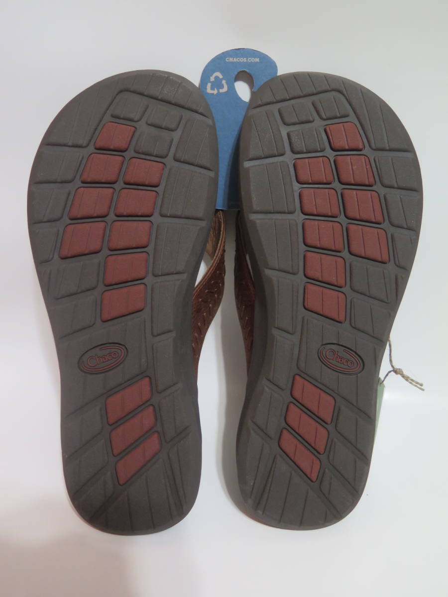 未使用タグ付き（試し履き程度）Chaco　チャコ メンズ 本革レザーサンダル JACKSON Rust サイズ：10（28cm） サンダル メンズ Z1 Zクラウド チャコサン スポサン