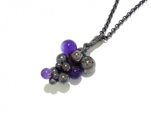 ジョージジェンセン GEORG JENSEN ネックレス - シルバー×カラー 