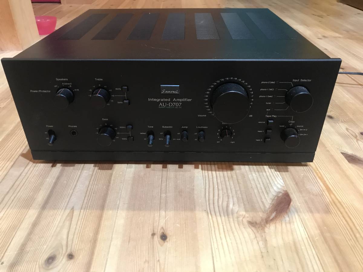 SANSUI サンスイプリメインアンプAU-D707ジャンク扱い当時モノオールド