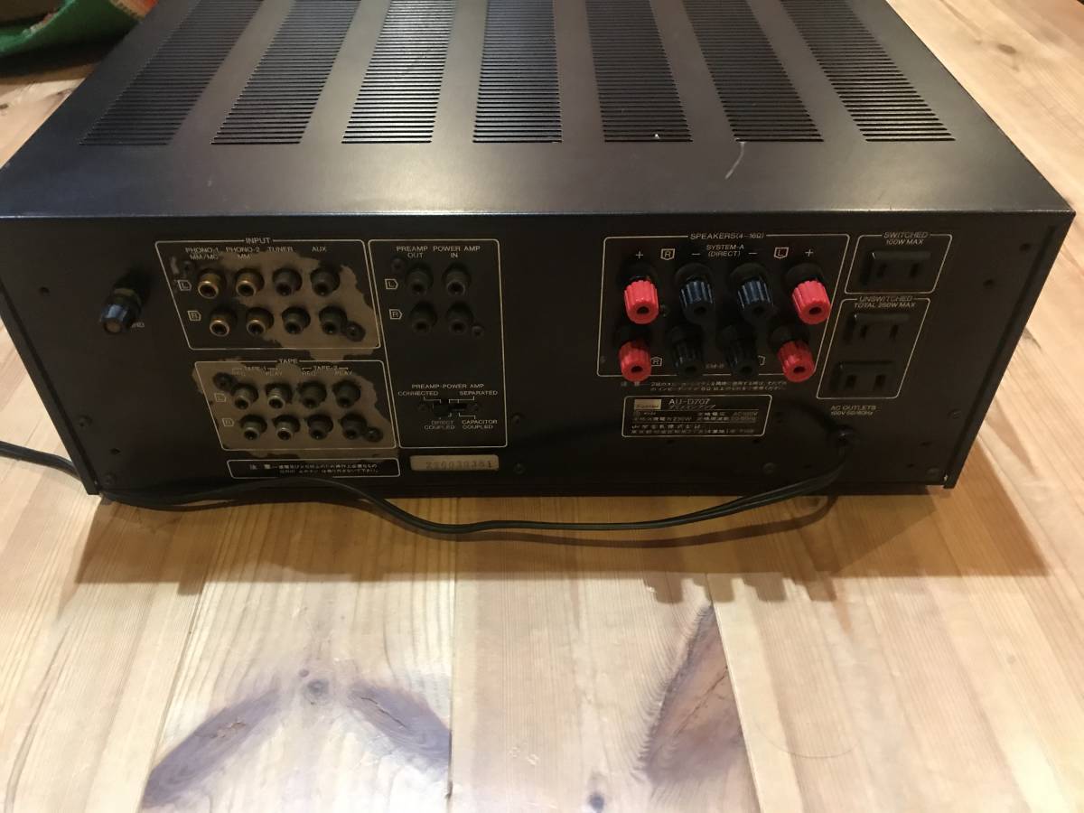 SANSUI サンスイプリメインアンプAU-D707ジャンク扱い当時モノオールド