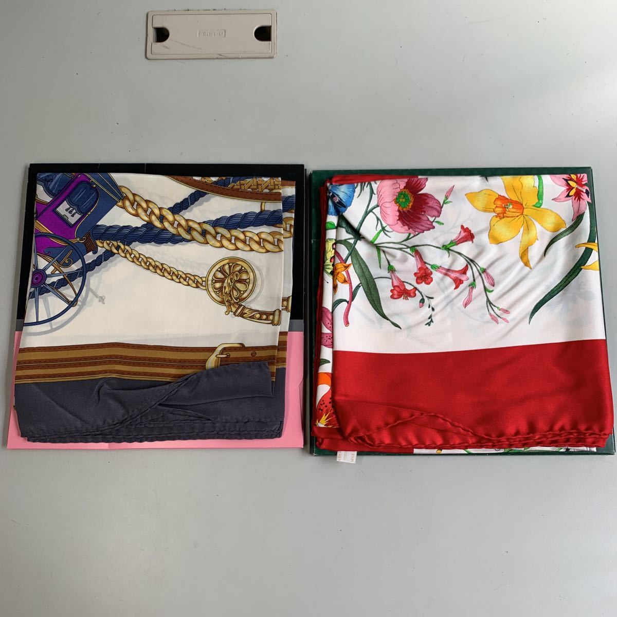 スカーフ Art - (グッチ) グッチ of シルク レッド GUCCI公式 シルク