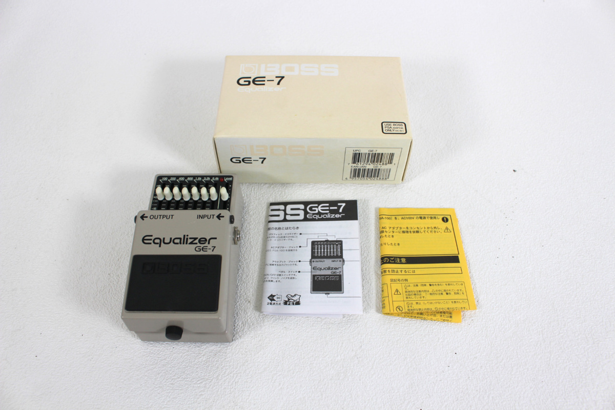 BOSS Equalizer GE-7（動作確認済み、箱・説明書付き） BOSS Equalizer GE-7（動作確認済み、箱・説明書付き） BOSS Equalizer