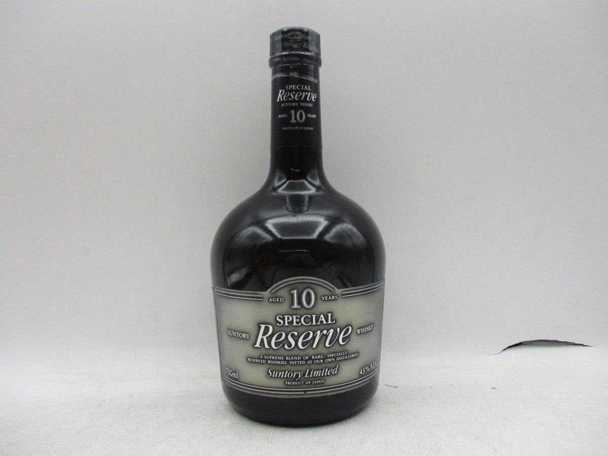 全国無料，2025 同梱OK商品 SUNTORY WHISKY RESERVE 10年 サントリー ウイスキー スペシャル リザーブ 国産 750ml 43％ 未開栓 古酒 T37708(日本)｜売買されたオークション情報、yahooの商品情報をアーカイブ公開 - オーク 日本