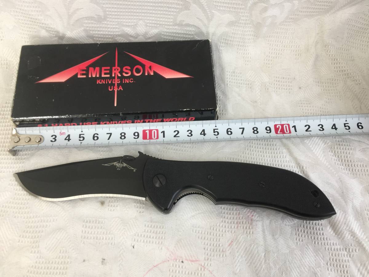 数量限定，豊富な エマーソン EMERSON COMMANDER BLACK PLAIN BLADE アウトドア用ナイフ(ナイフ)｜売買されたオークション情報、yahooの商品情報をアーカイブ公開 - オークファン その他
