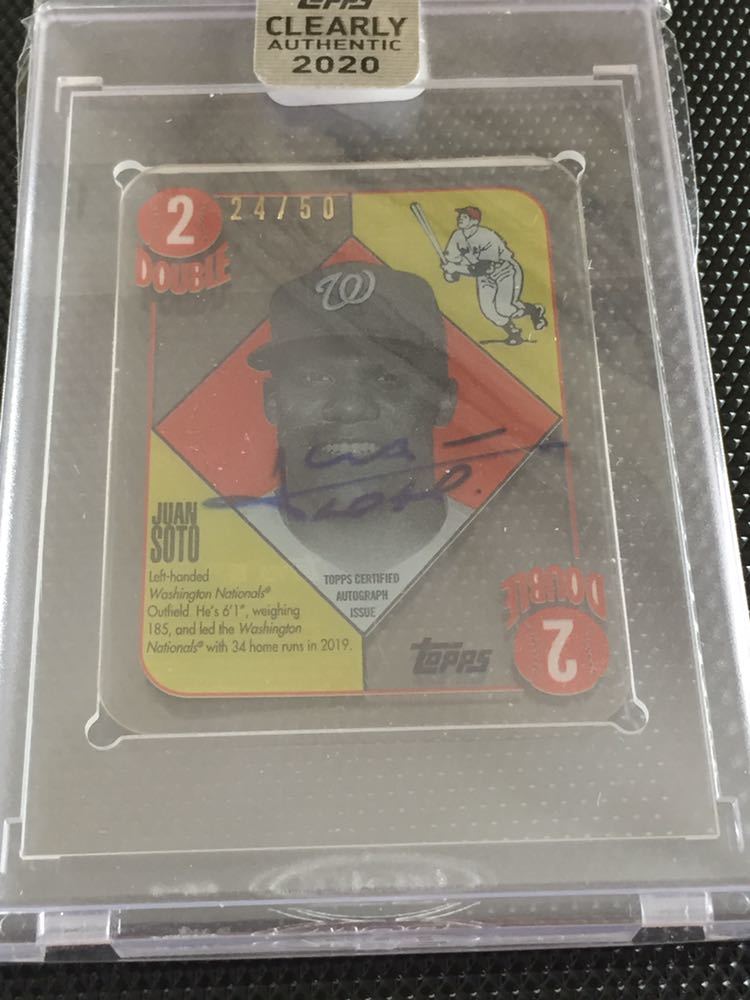 【Juan Soto】2020 Topps Clearly Authentic auto 50枚限定 直筆サイン