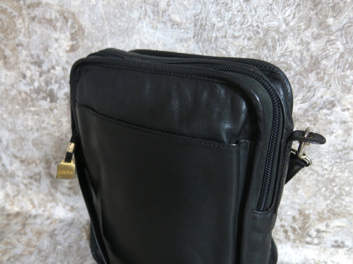 □美品□LOEWE ロエベ□メンズ□アナグラム□カーフ レザー 本革 