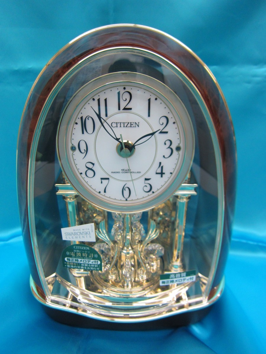☆中古品☆CITIZEN シチズン リズム時計 クロック 4RN414-023 置き時計