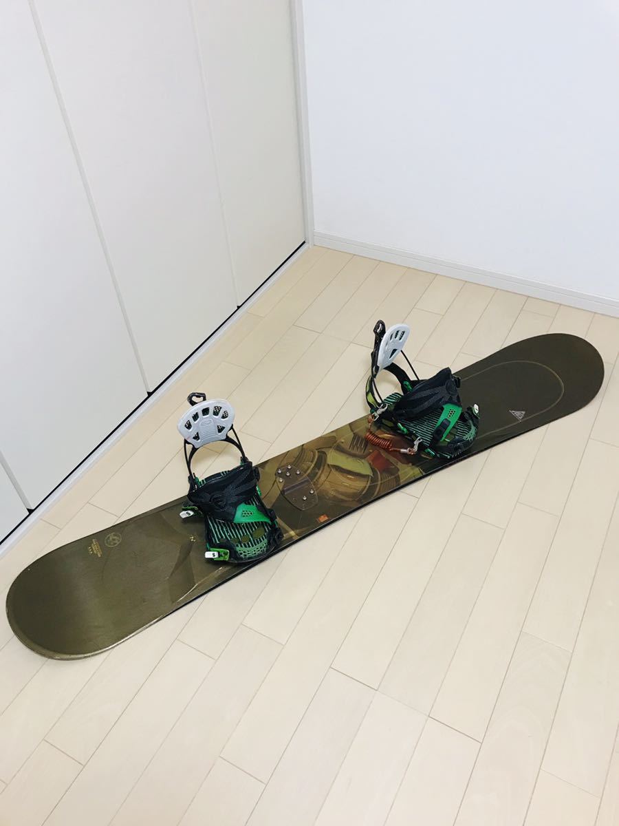 K2 161cm FLOW スノーボードとビンディングの2点セット！+ボードケース